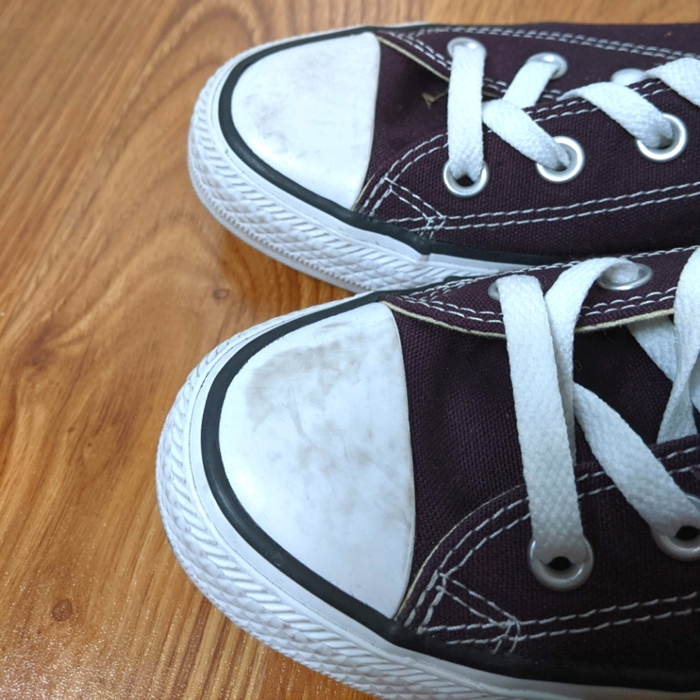 2/$35 Unisex Purple Retro Converse sneakers - Picture 3 of 8
